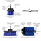 Drill Brush Power Scrubber By Useful Products 5 in W 7 in L Brush, Blue B-S-42J-QC-DB - alternate 4